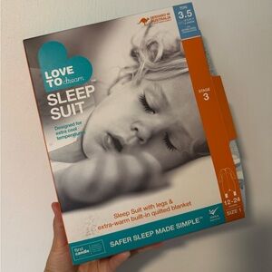 Love to Dream Sleep Suit Organic Cotton Wearable Blanket Footies 12-24Mo 3.5 Tog